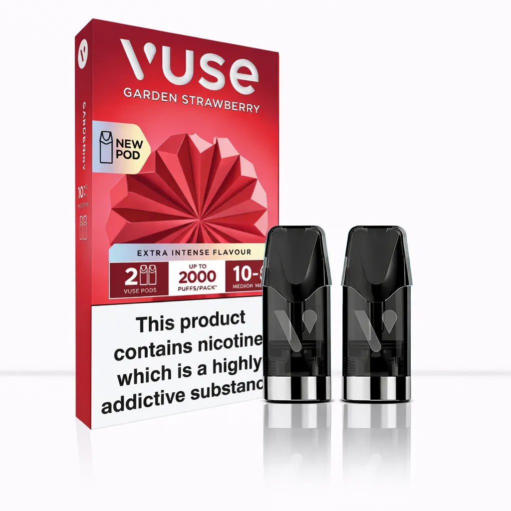 Vuse Garden Strawberry Extra Intense Vape Pods - 20mg-10mg