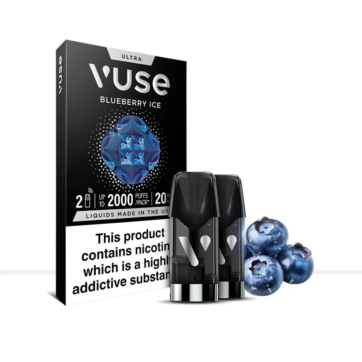 Vuse Ultra Blueberry Ice Vape Pods - Vuse Ultra Blueberry Ice Vape Pods