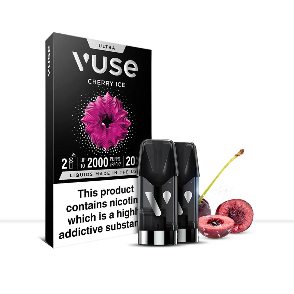 Vuse Ultra Cherry Ice Vape Pods - Vuse Ultra Cherry Ice Vape Pods