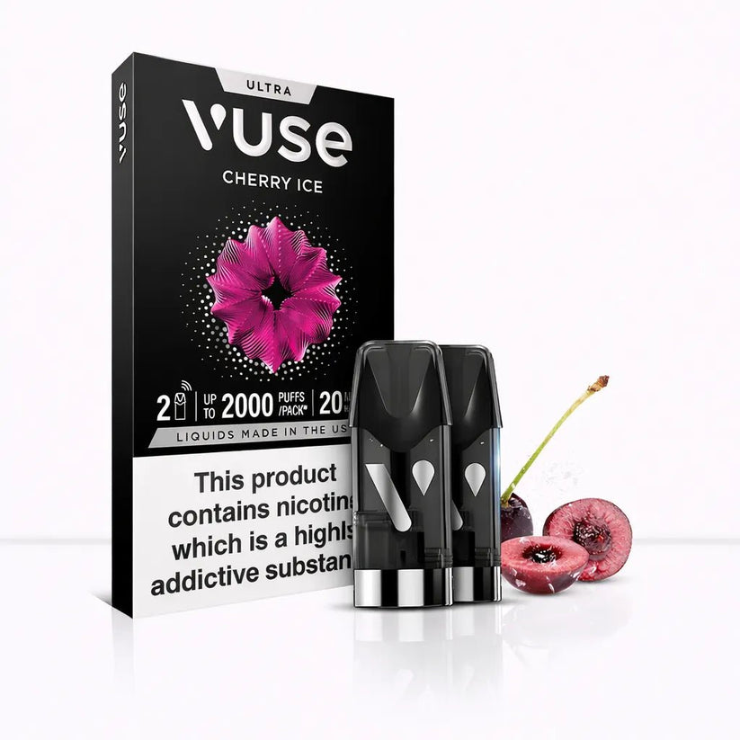 Vuse Ultra Cherry Ice Vape Pods (2 Pack) | 20mg | Next Day UK - 20mg