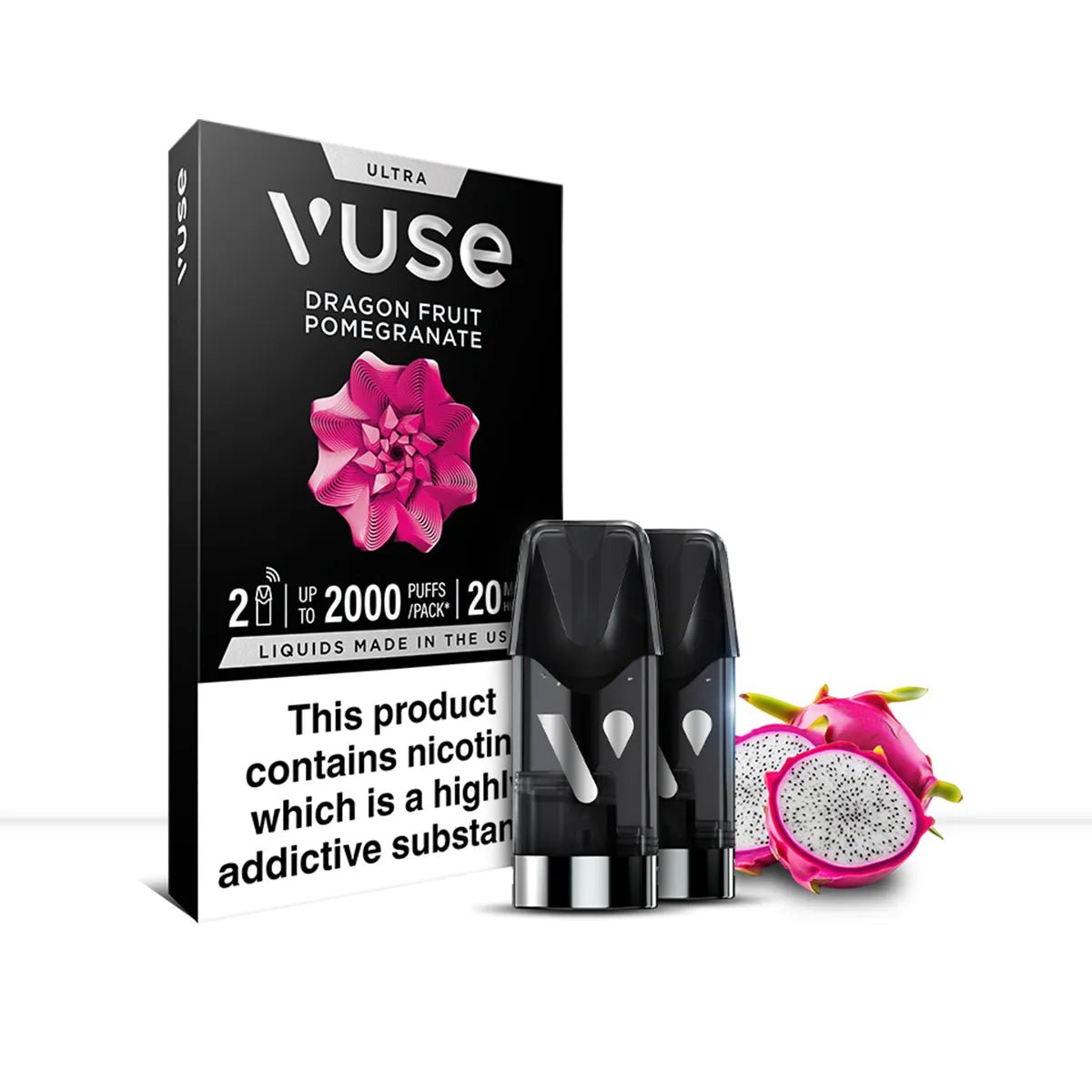 Vuse Ultra Dragon Fruit Pomegranate Vape Pods - Vuse Ultra Dragon Fruit Pomegranate Vape Pods