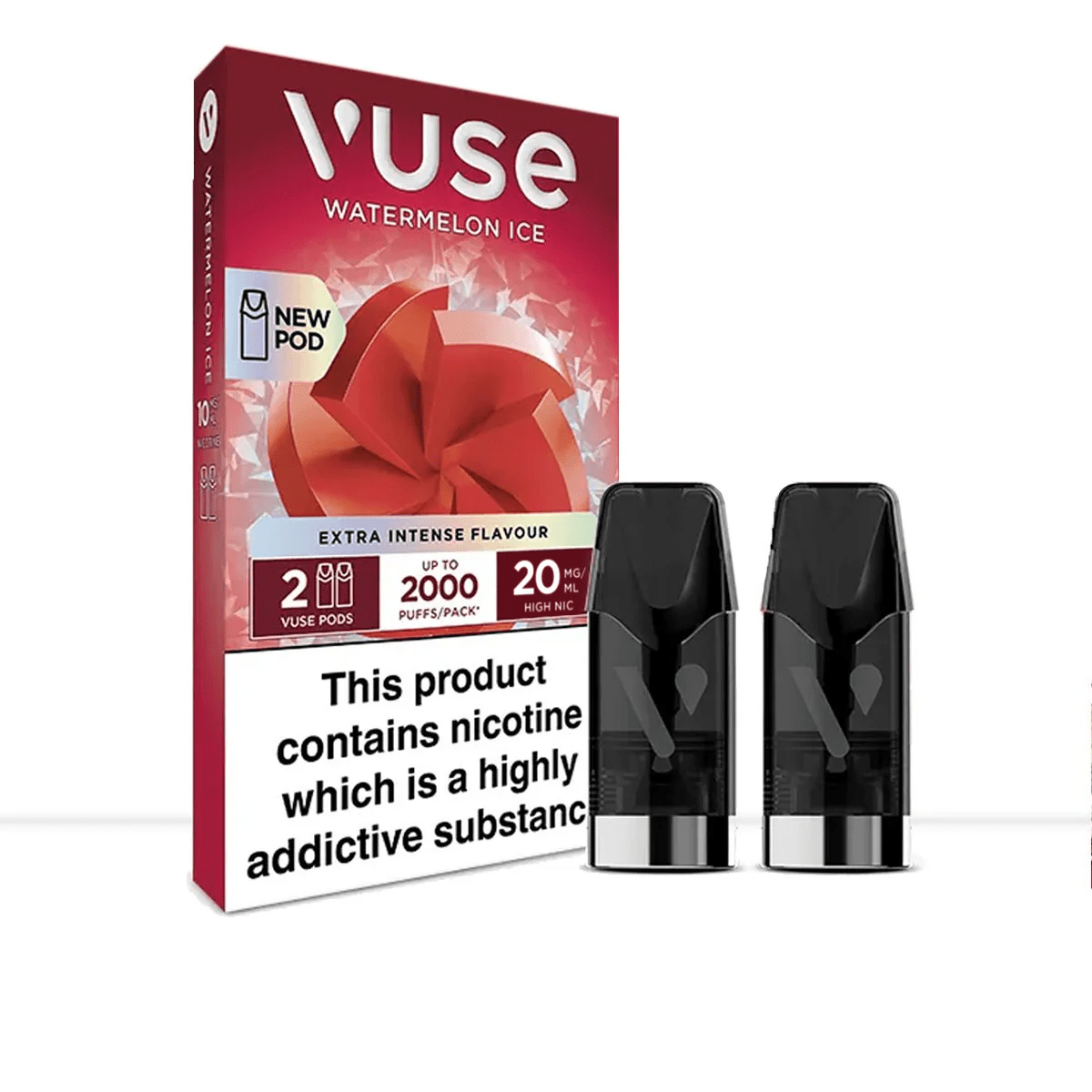 Watermelon Ice Vuse Extra Intense Flavour Pods - Watermelon Ice Vuse Extra Intense Flavour Pods