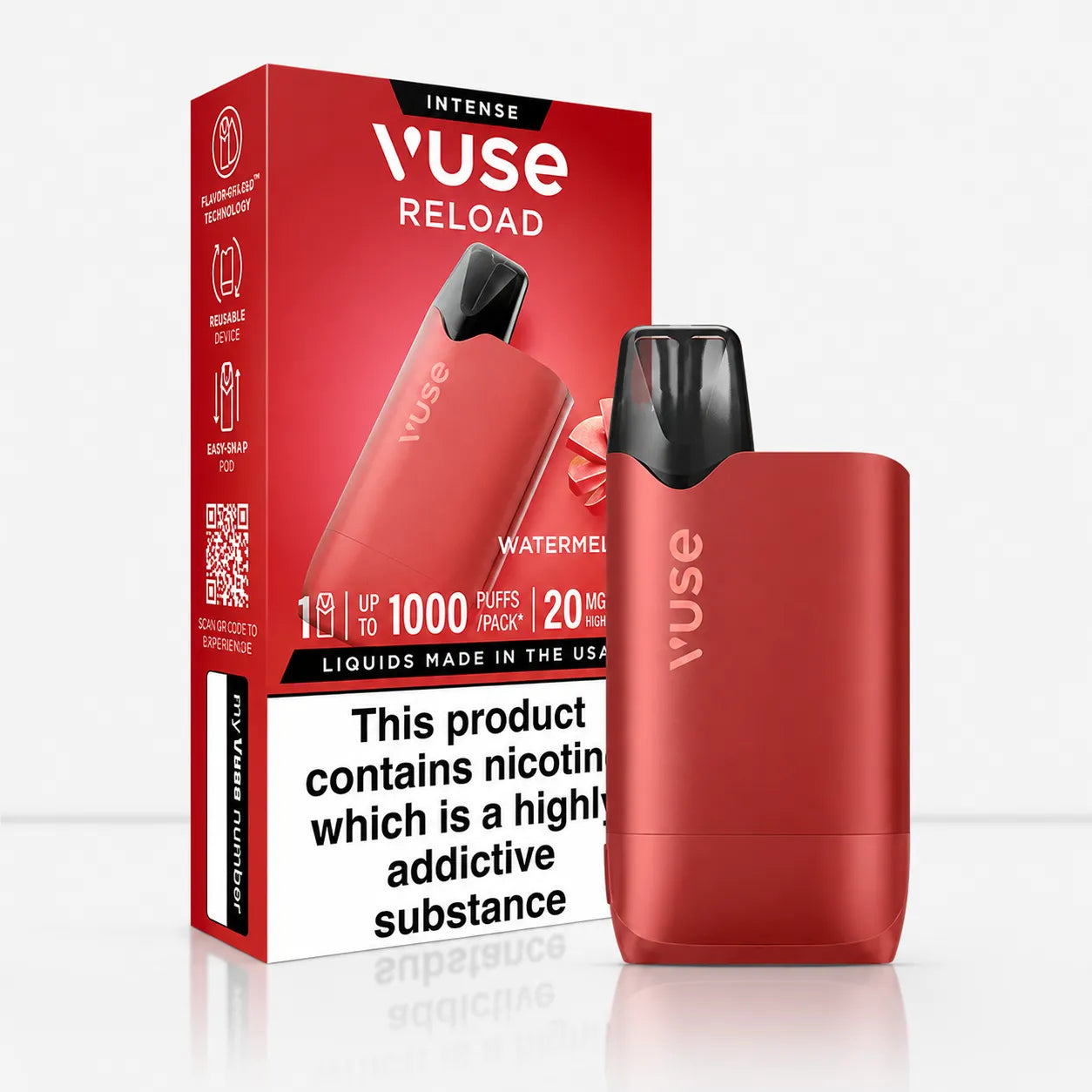 Vuse Go Reload 1000 Pod Kit | USB-C Fast Charge | Next Day UK - Mint Ice-Blueberry Ice-Strawberry Ice-Watermelon Ice-Lemon Lime