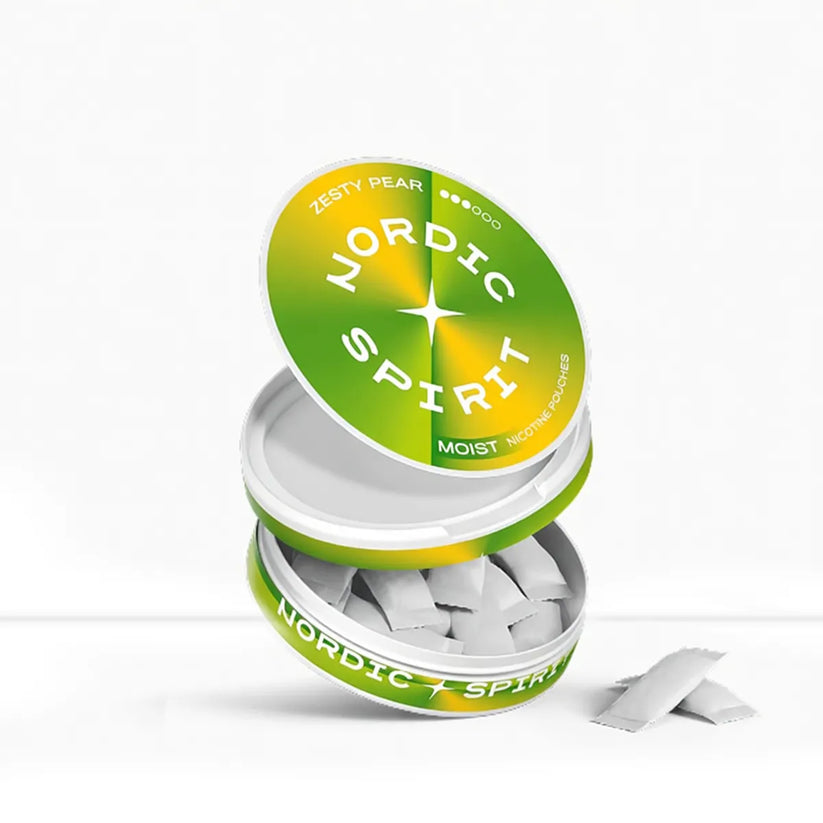 Zesty Pear Nordic Spirit Nicotine Pouches | 6-12mg | Free Shipping - Regular 6mg-Strong 9mg