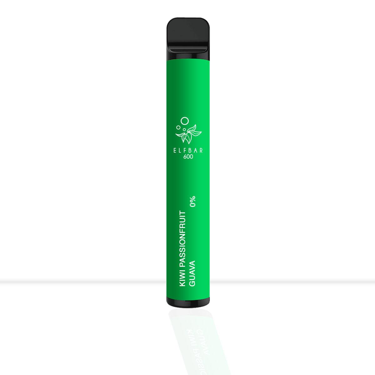 A green disposable vape device