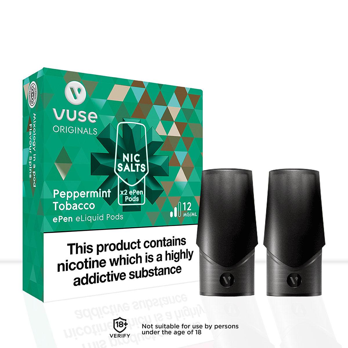 Vuse Epen 3 Vpro Peppermint Tobacco Vape Pods - Pod & Refills