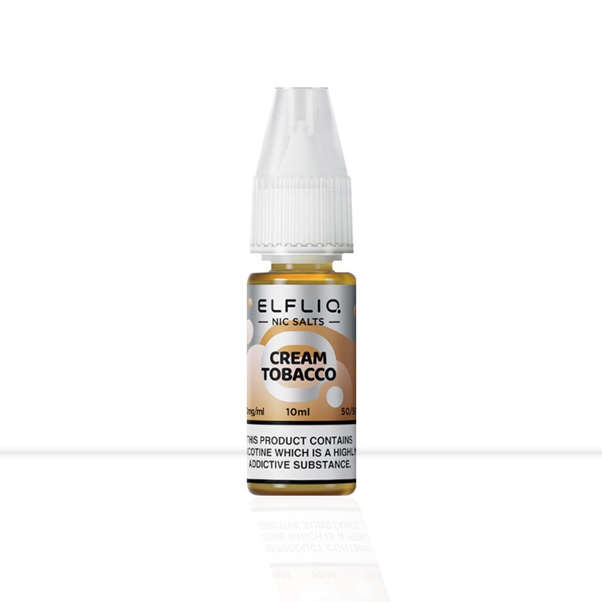 Cream Tobacco Nic Salt E-liquid Elf Bar Elfliq - E Liquid