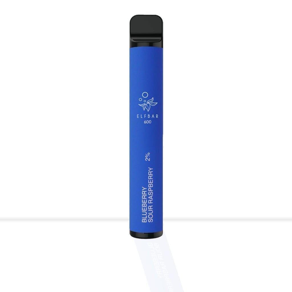 A dark blue disposable vape device