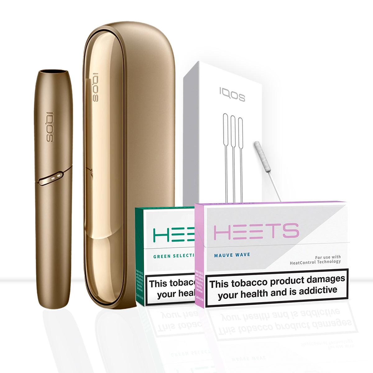 gold heated tobacco device