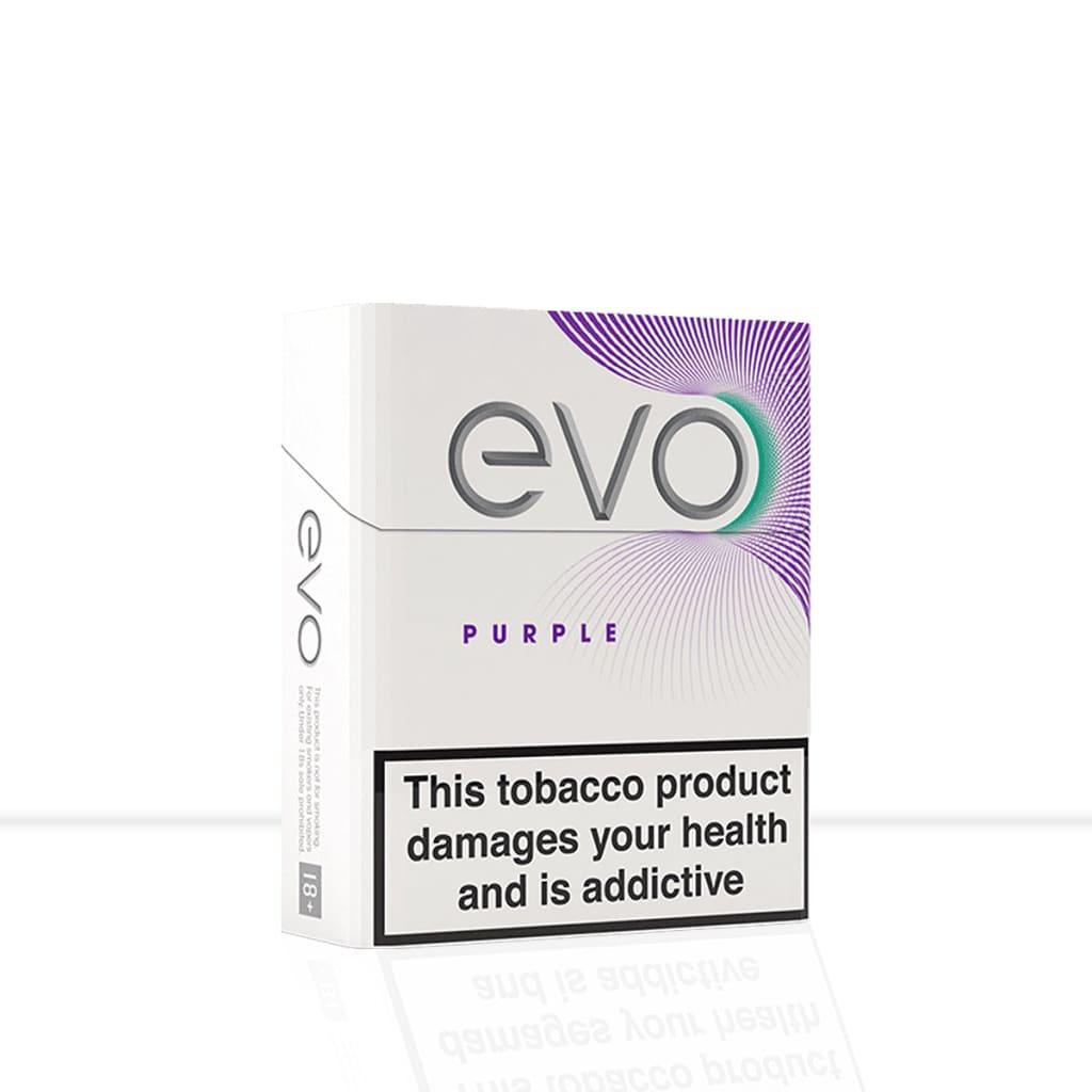 A packet of 20 heated tobacco sticks from Evo